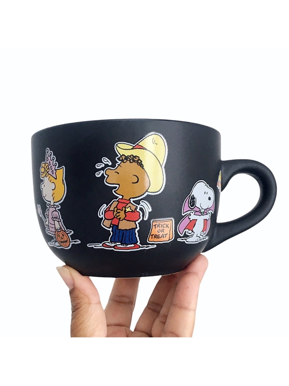 PEANUTS Halloween Trick or Treat Black Character Ceramic Mug